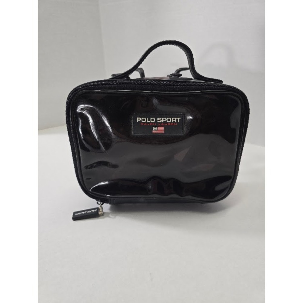 Polo Sport Ralph Lauren Toiletry Bag Mens OS Black Excellent Vintage 90s Travel